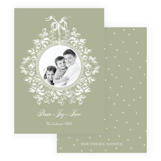 Heirloom Vintage Floral Large Crest (Customize Your Color)