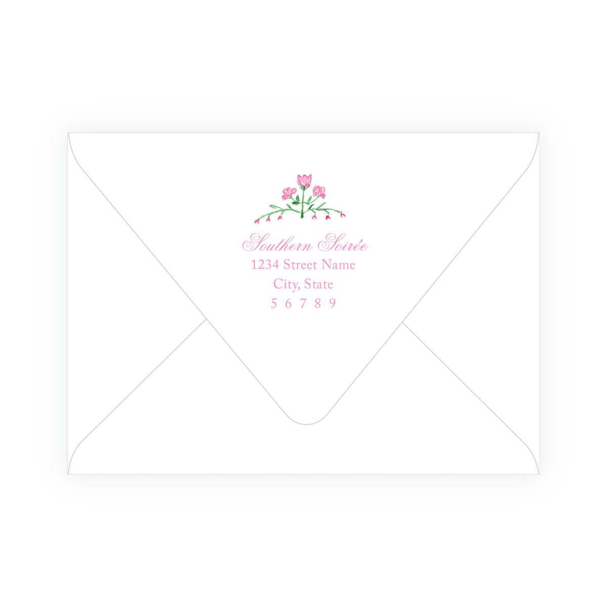 Tiny Petals Floral Trim Notecards