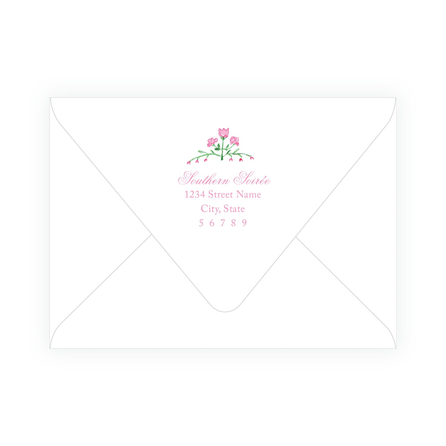 Tiny Petals Floral Trim Notecards