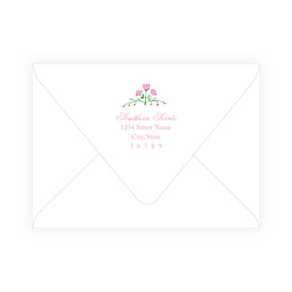 Tiny Petals Floral Trim Notecards