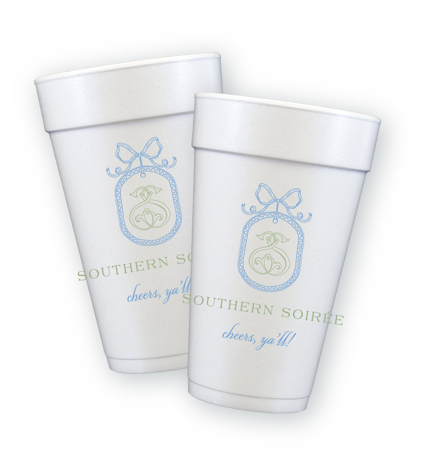 Single Or Two Colors Customize your Own Styrofoam Cups