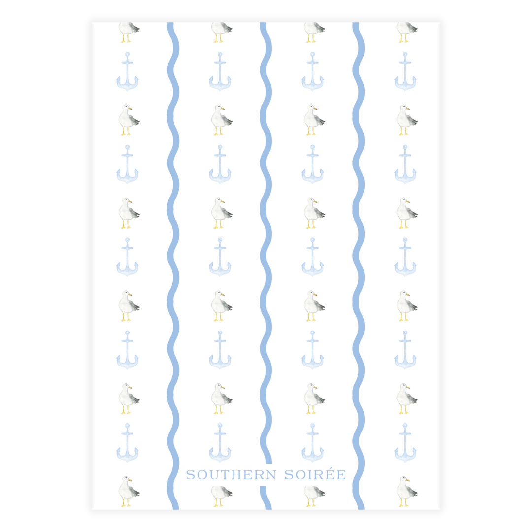 Blue Sailboat Invitation