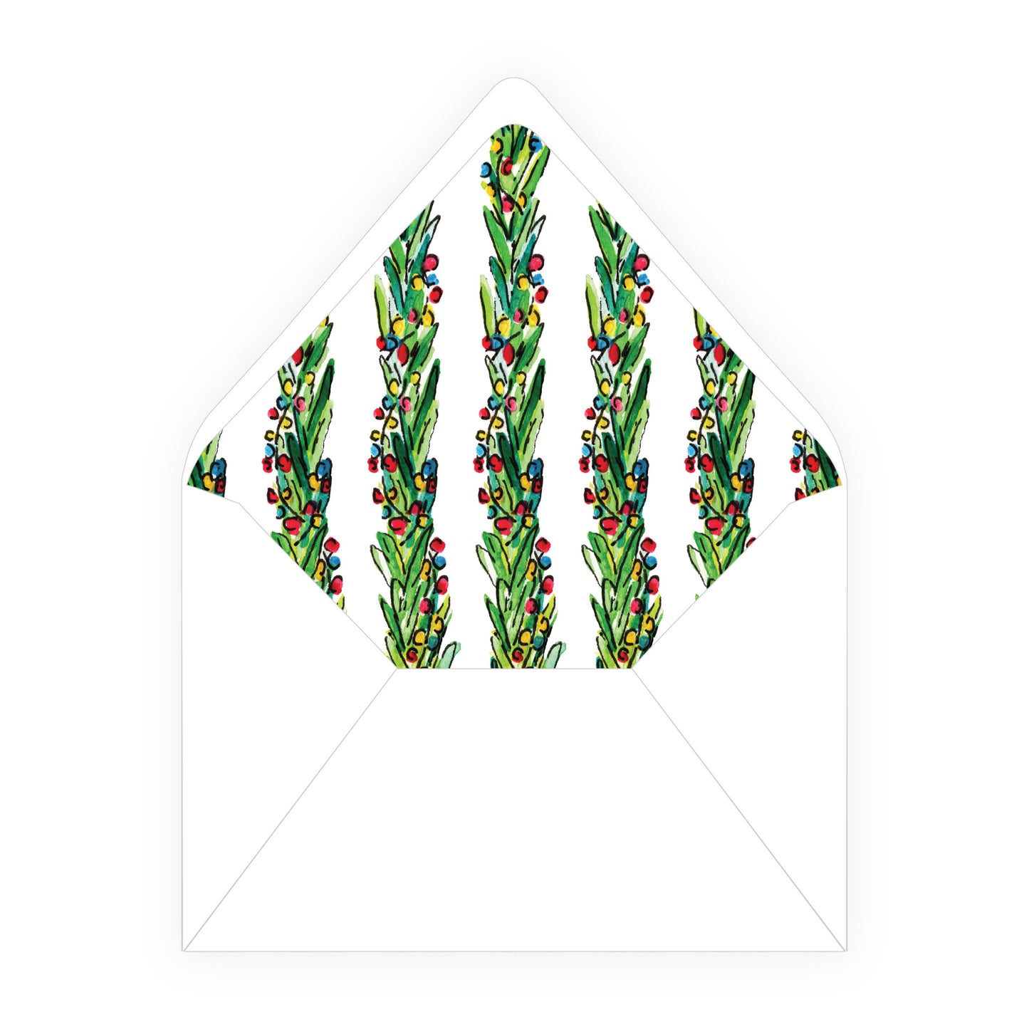 Wrapped In Lights Trim Holiday Card