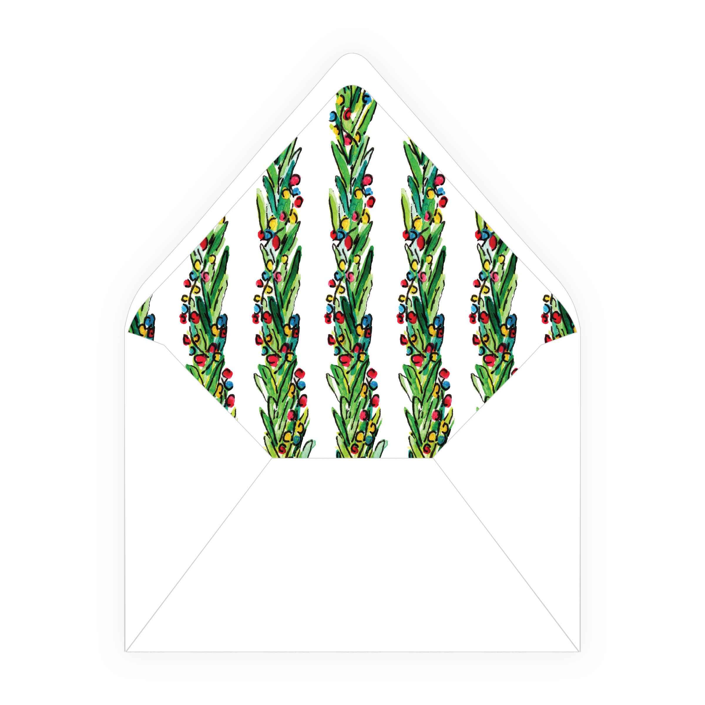 Wrapped In Lights Trim Holiday Card