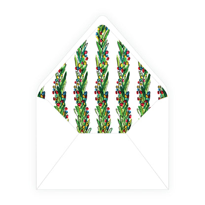 Wrapped In Lights Trim Holiday Card