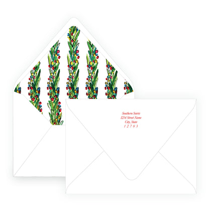 Wrapped In Lights Trim Holiday Card