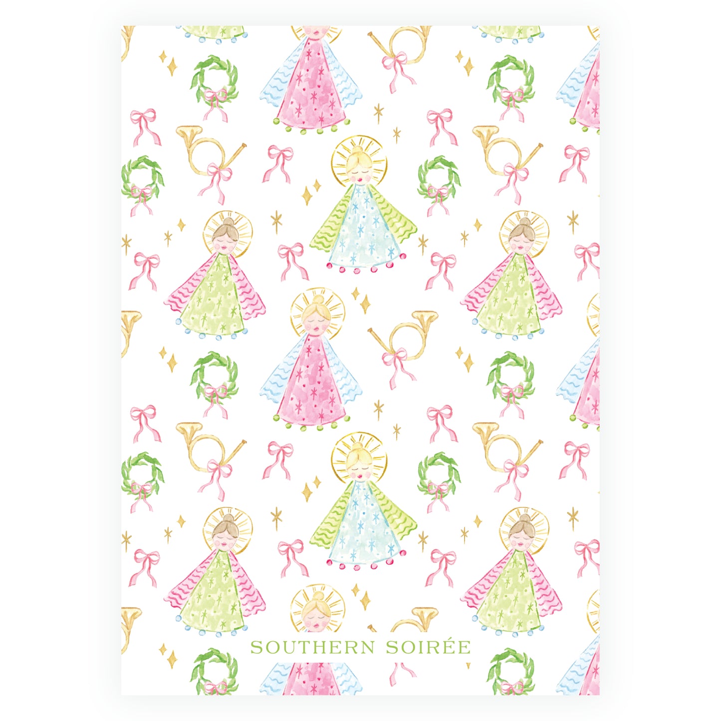 Green Holy Night Angels