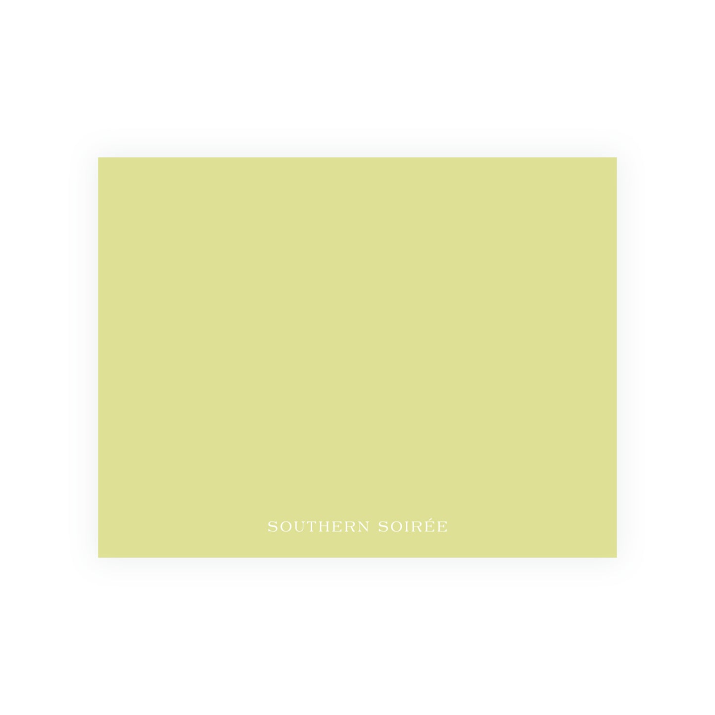 The Bloomed Letter Green Floral Notecard