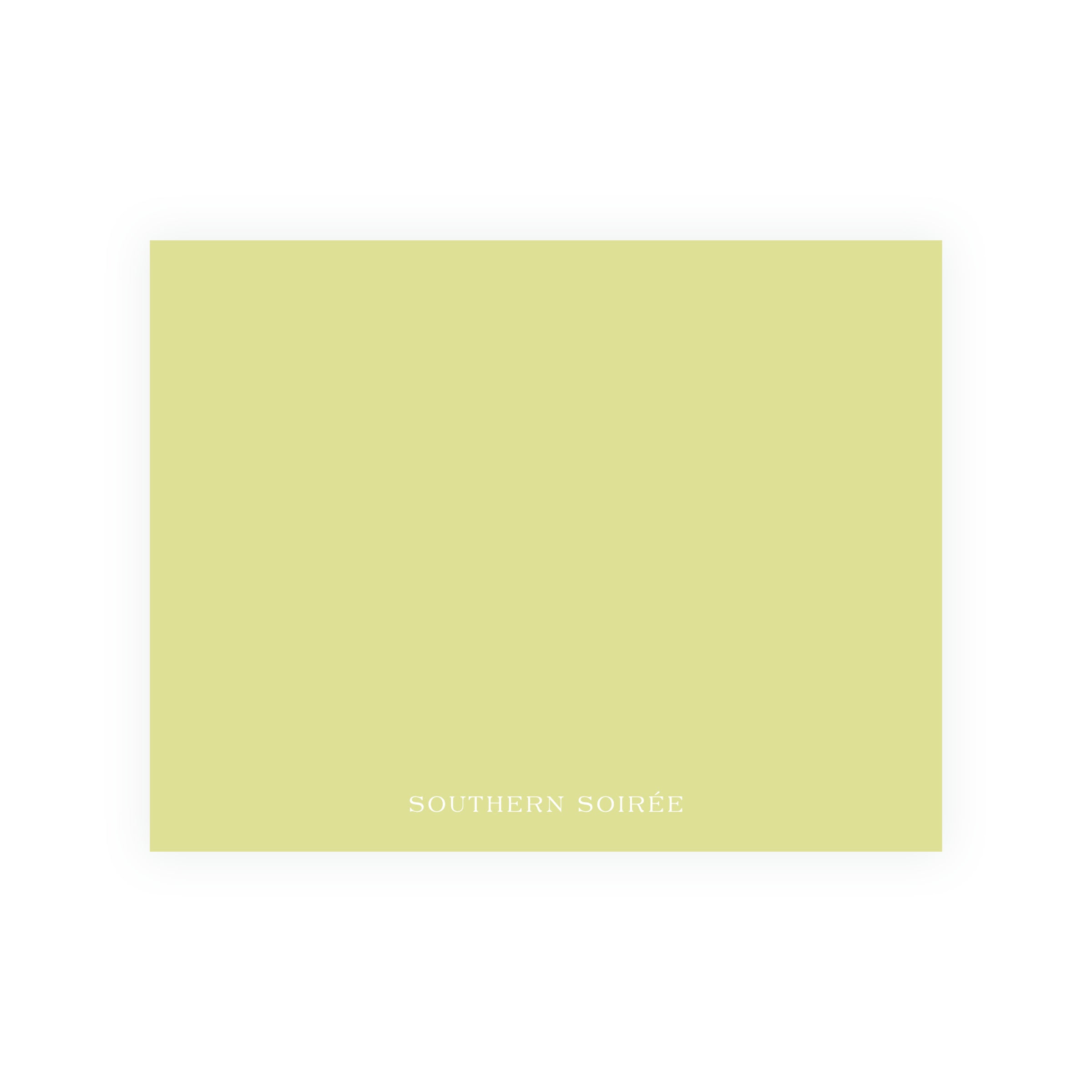 The Bloomed Letter Green Floral Notecard