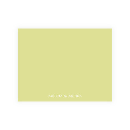The Bloomed Letter Green Floral Notecard