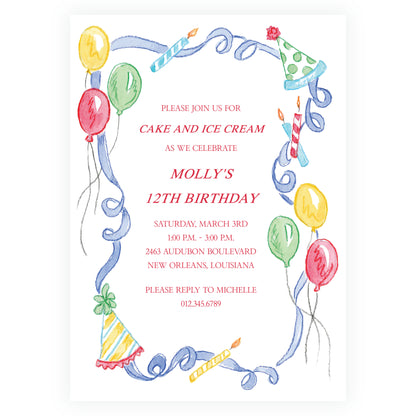 Happy Birthday Invitation