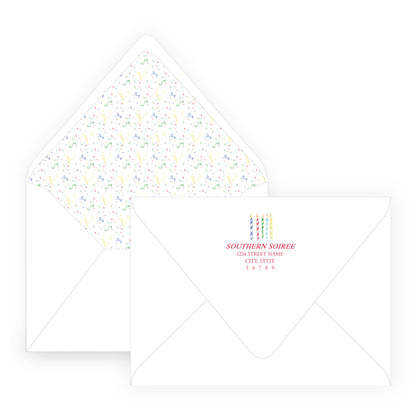 Happy Birthday Cake Invitation