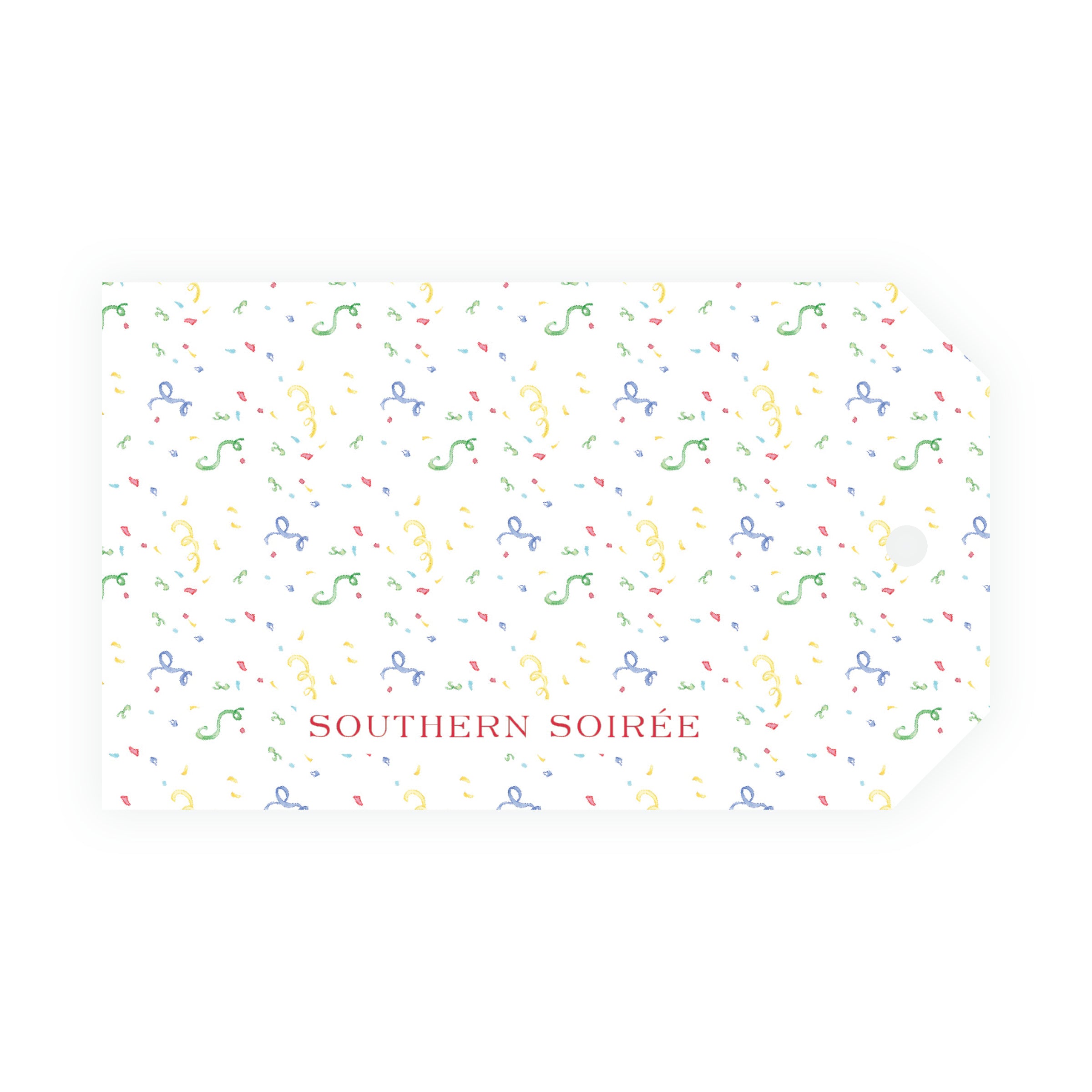Classic Colorful Watercolor Party Hat Gift Tag
