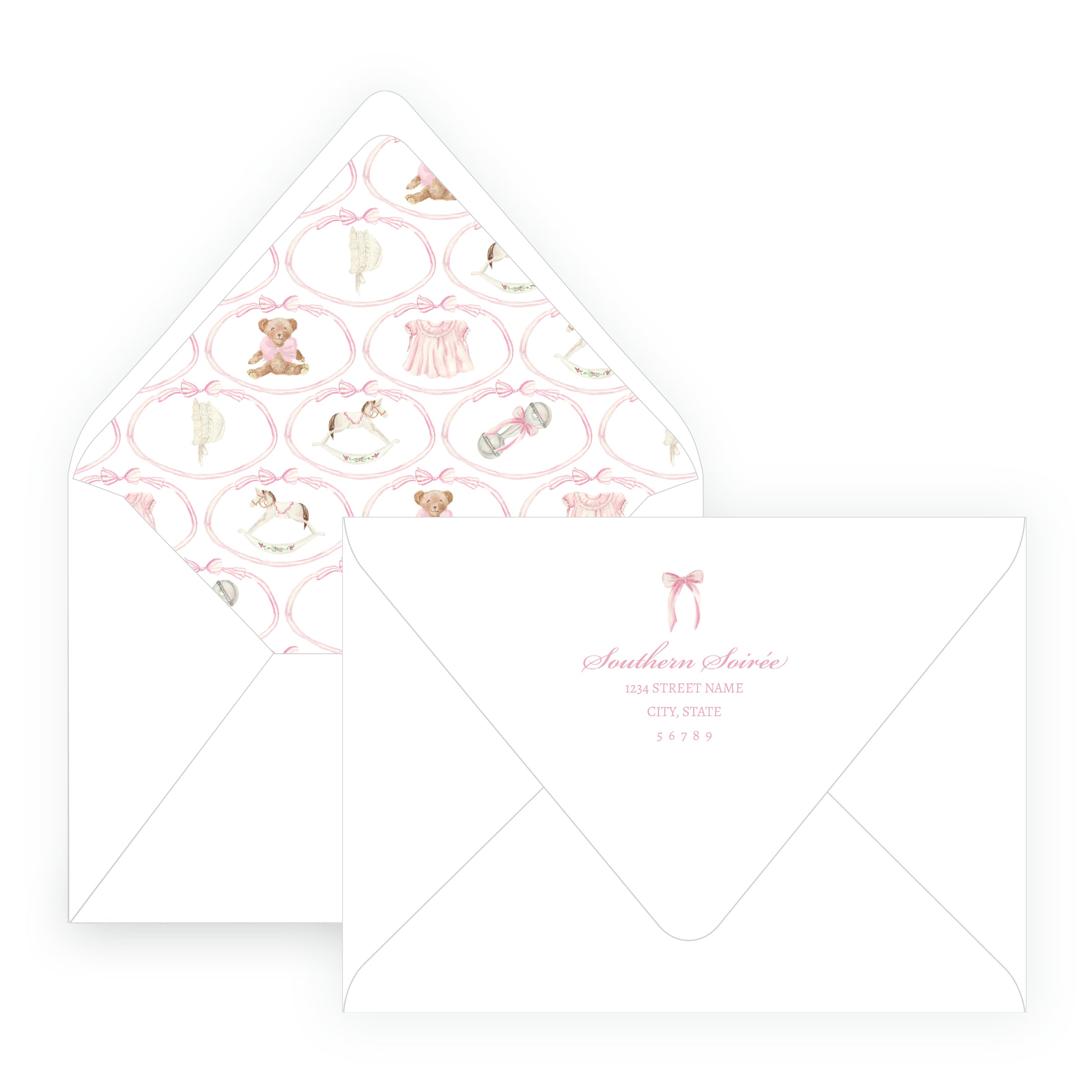 Heirloom Moments Pink Invitation