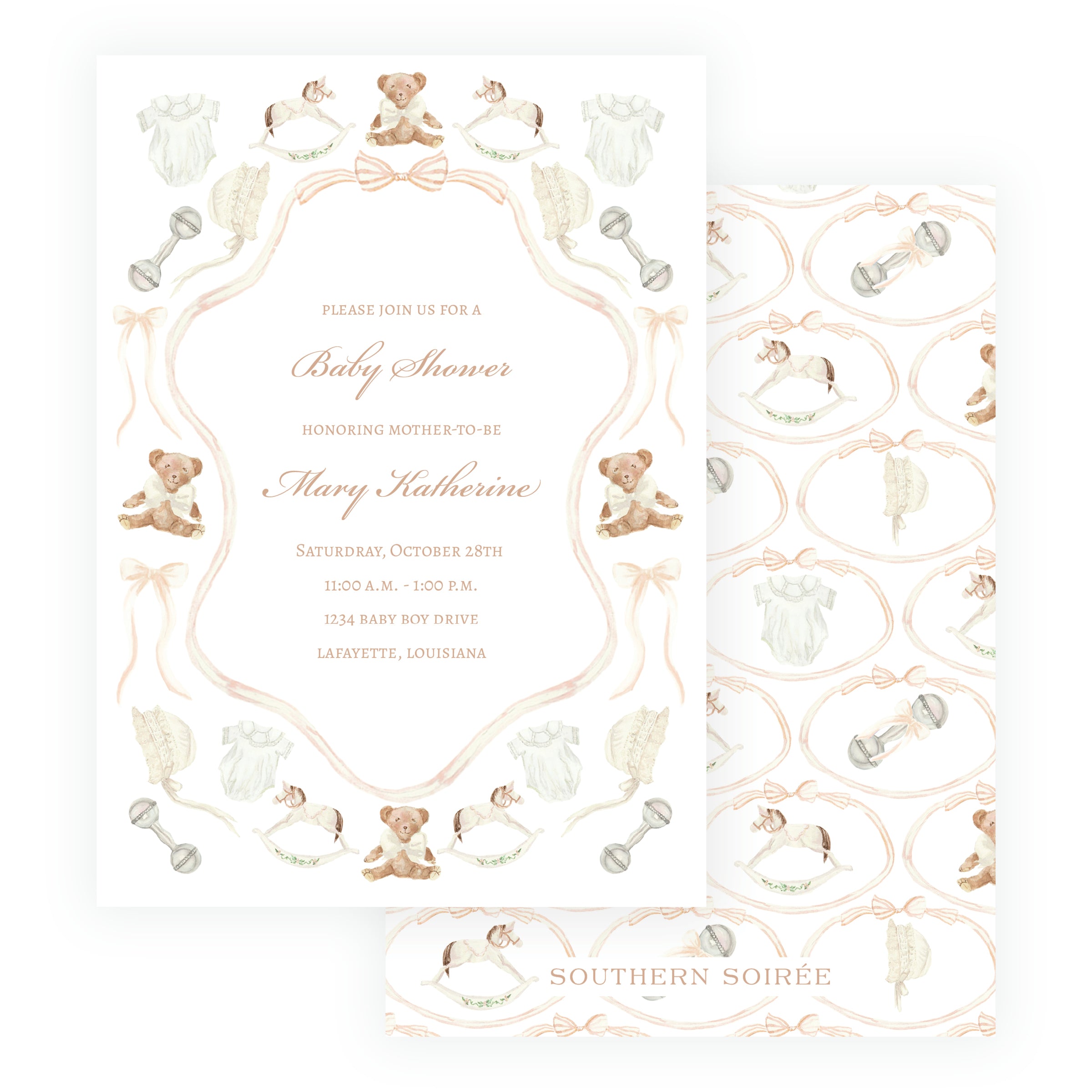 Heirloom Moments Ivory Invitation