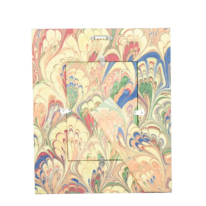 Hand-Marbled Large Wall Picture Frame in Multicolor, 8 x 10 Frame; Fits 5 x 7 Photo