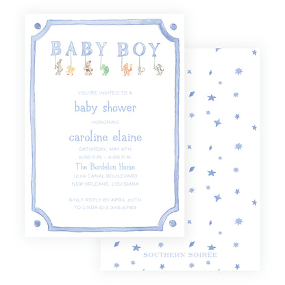 Baby Bleu Heirloom Parade Invitation