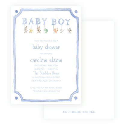 Baby Bleu Heirloom Parade Invitation