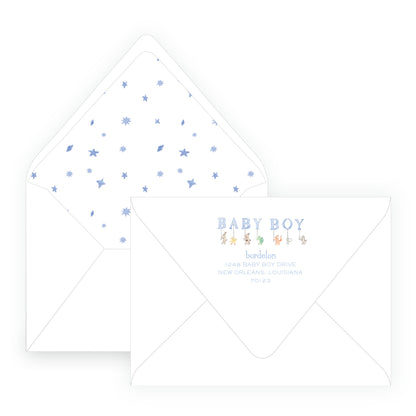 Baby Bleu Heirloom Parade Invitation