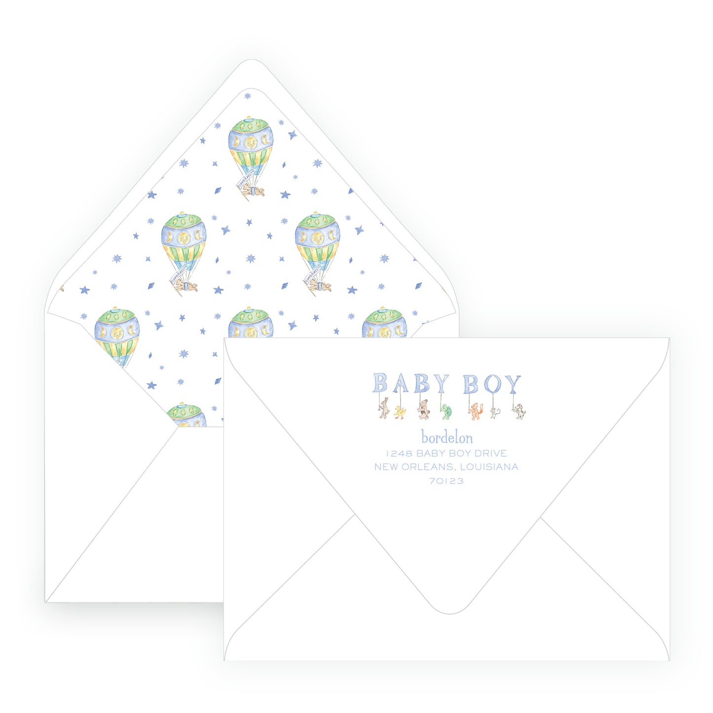 Baby Bleu Heirloom Parade Invitation
