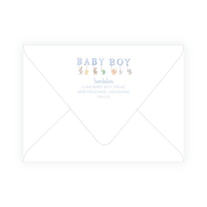 Baby Bleu Heirloom Parade Invitation