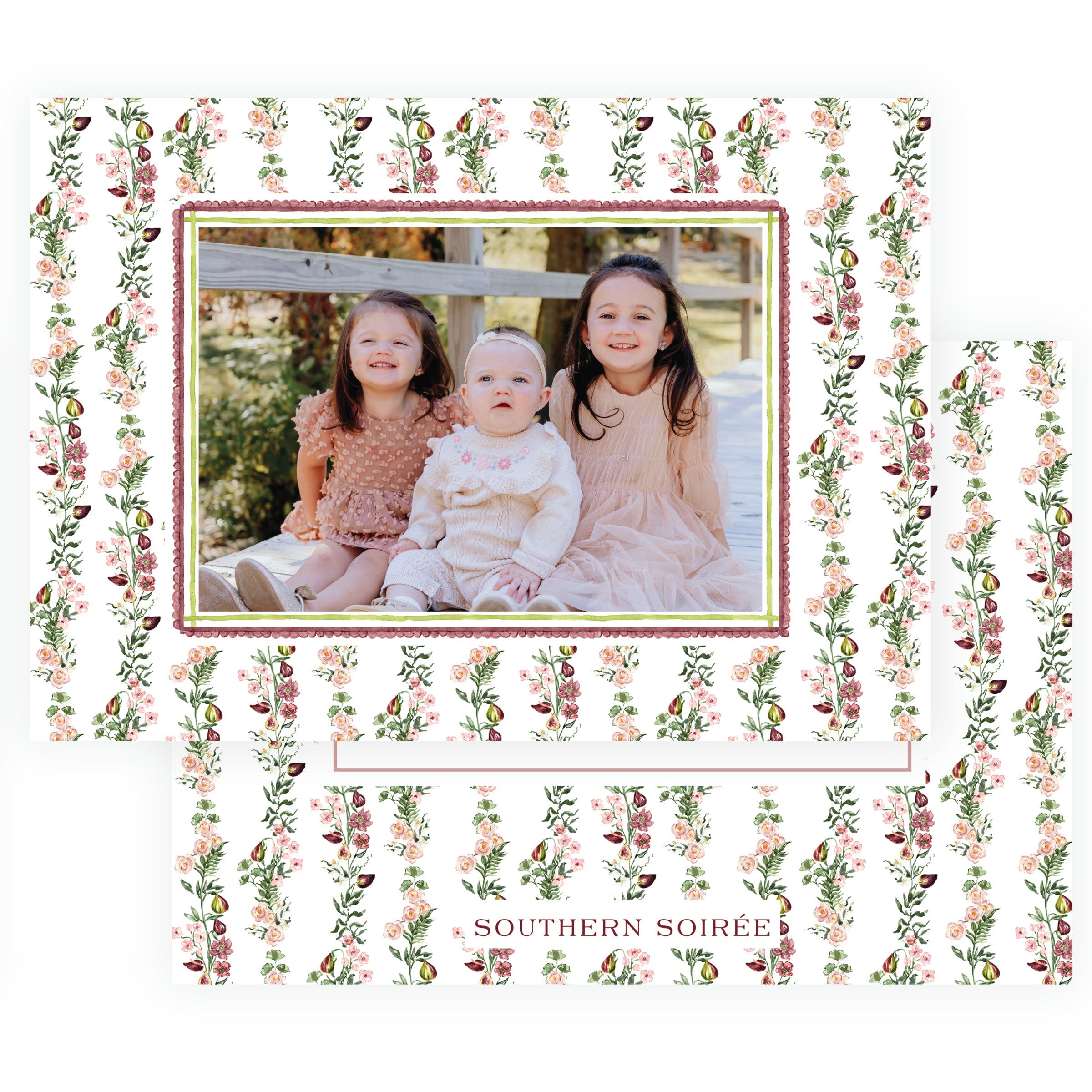 Figs and Just Florals with Frame Landscape