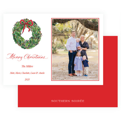 Wrapped In Lights Wreath Landscape