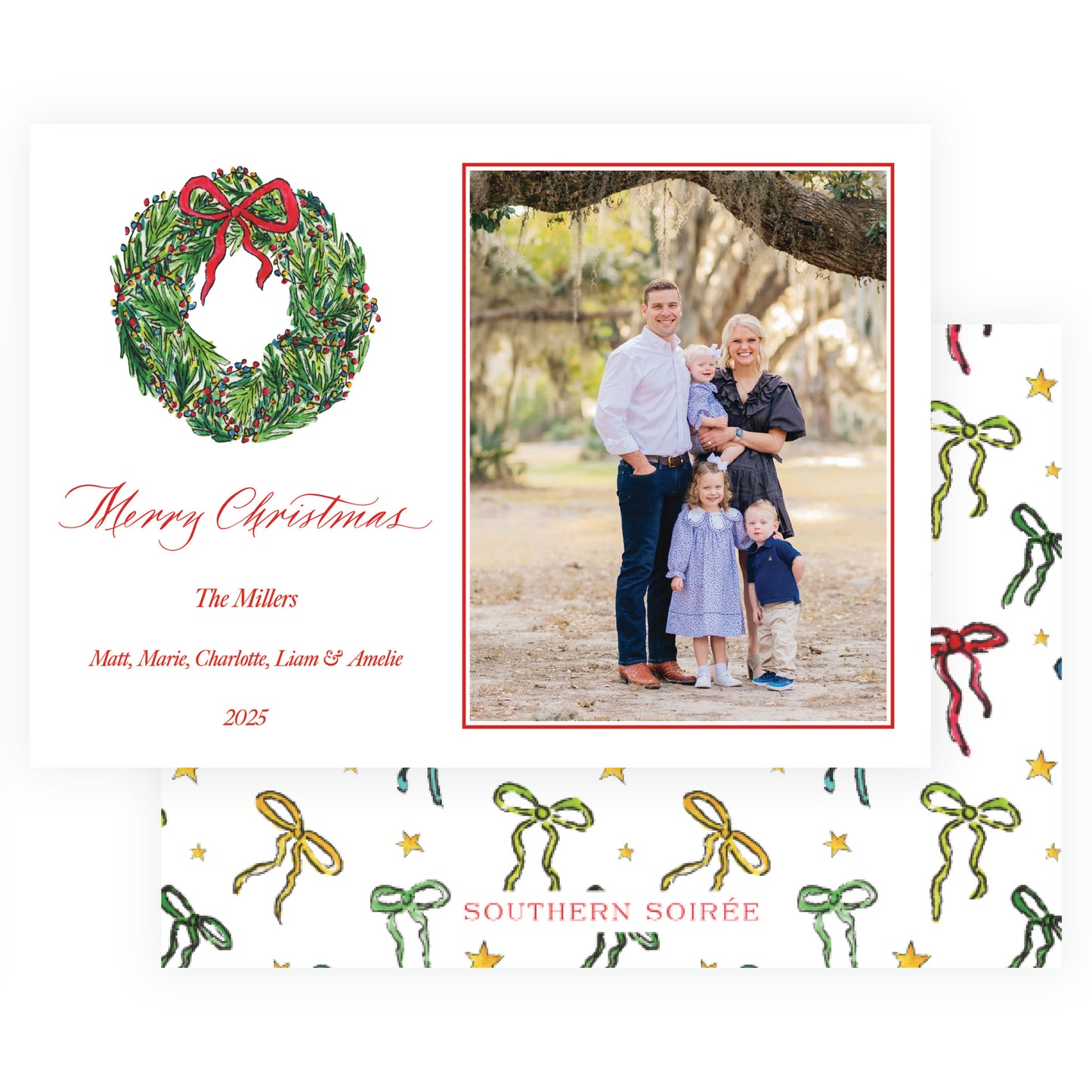 Wrapped In Lights Wreath Landscape