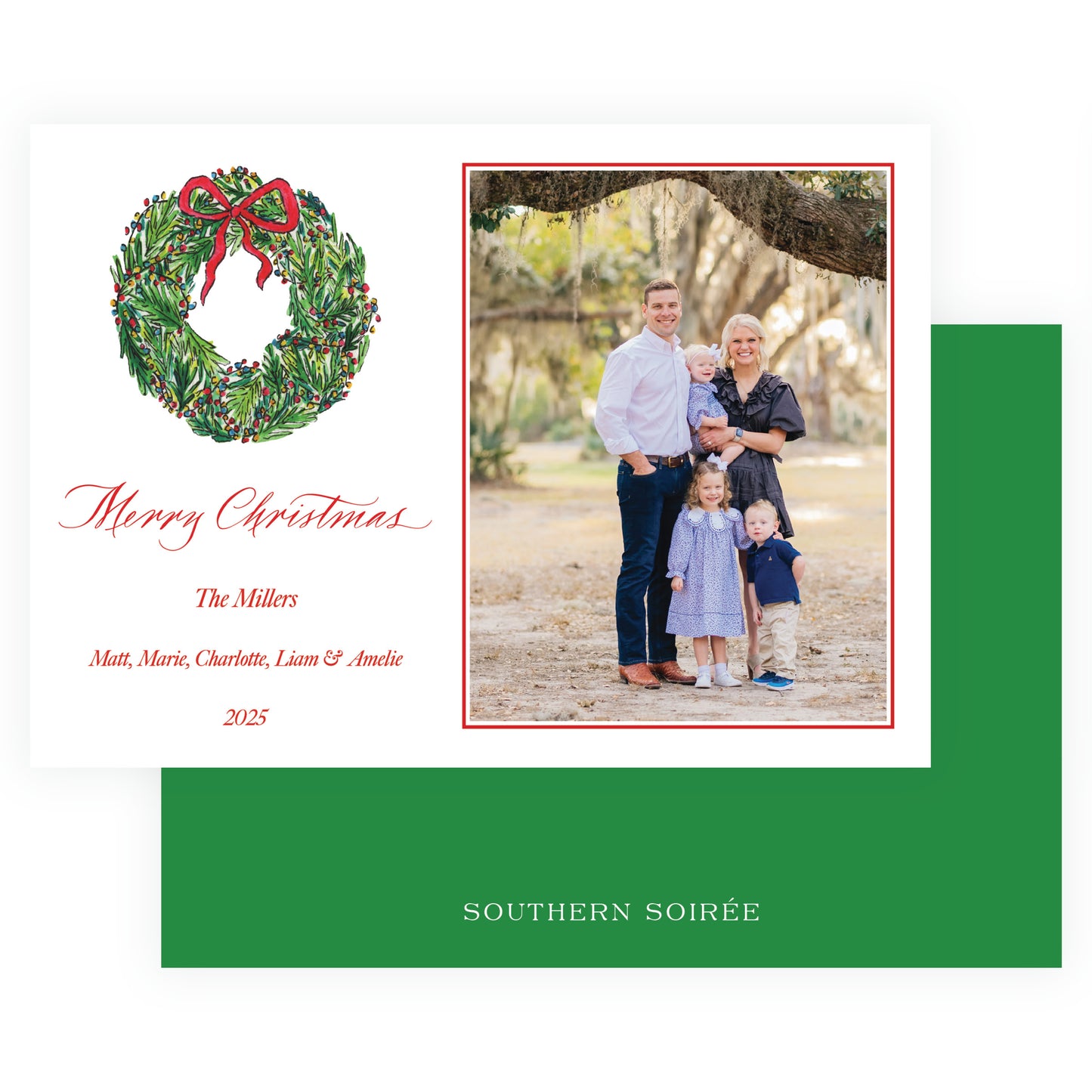 Wrapped In Lights Wreath Landscape