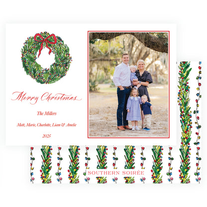 Wrapped In Lights Wreath Landscape