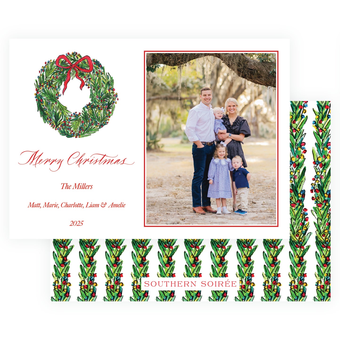 Wrapped In Lights Wreath Landscape