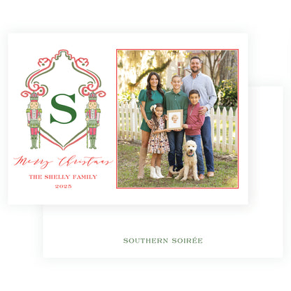 Southern Nutcracker Crest Red with Monogram Landscape