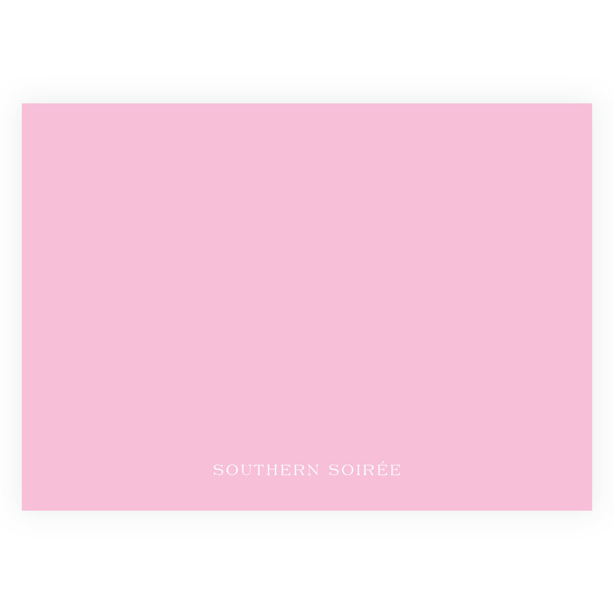 Decked in Garland – Pink Christmas Tree Landscape Personalized Christmas Photo Card