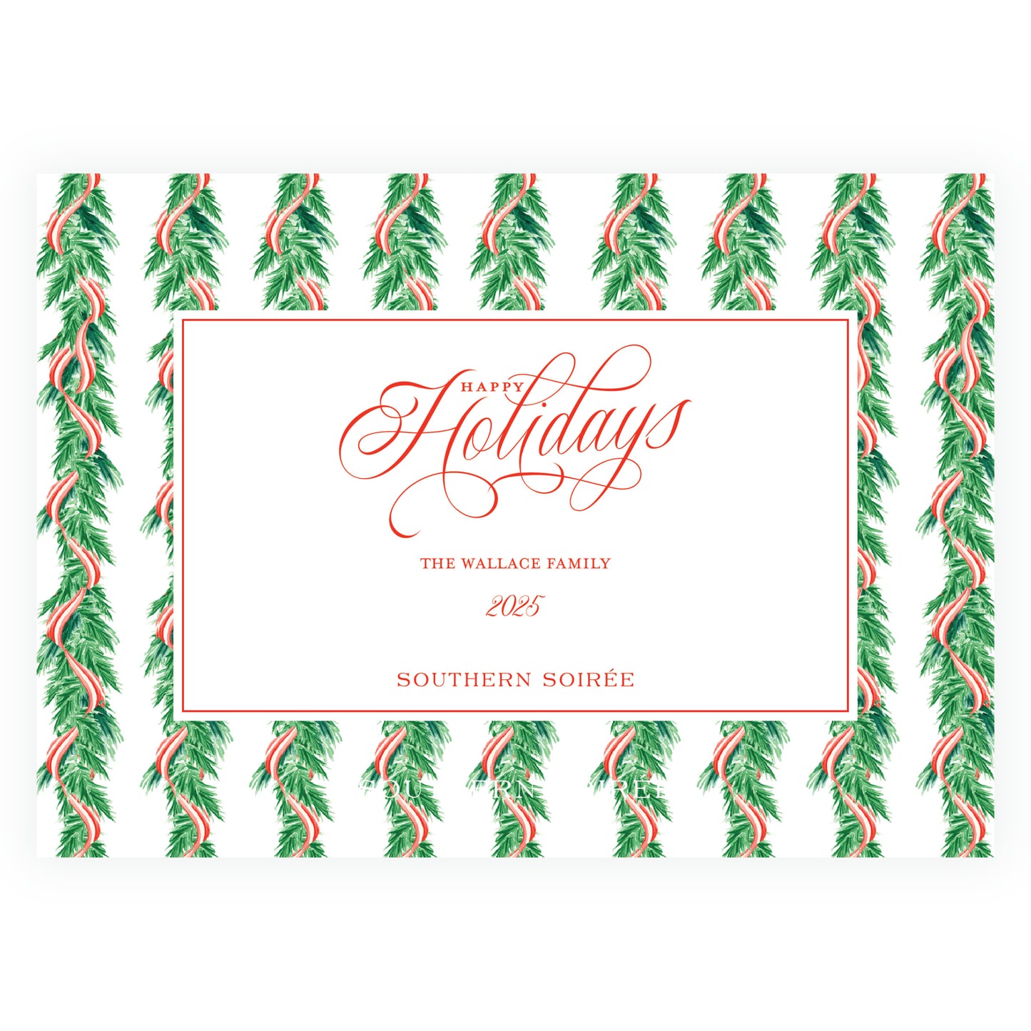Candy Cane Wreath Landscape