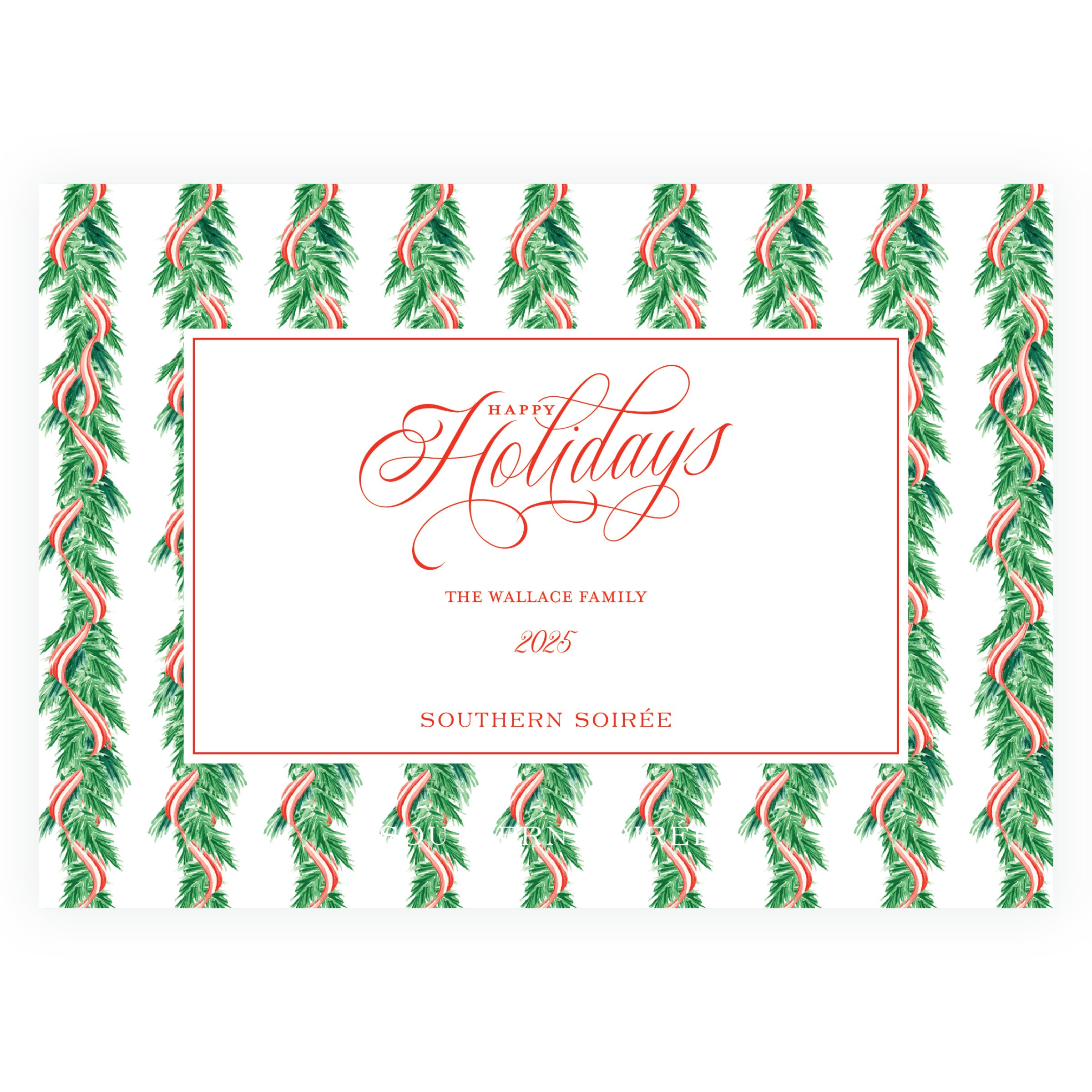 Candy Cane Wreath Landscape