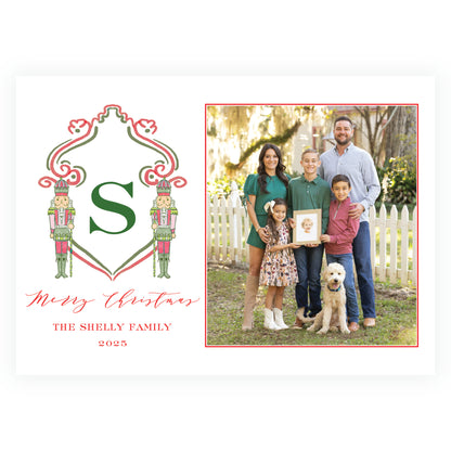 Southern Nutcracker Crest Red with Monogram Landscape