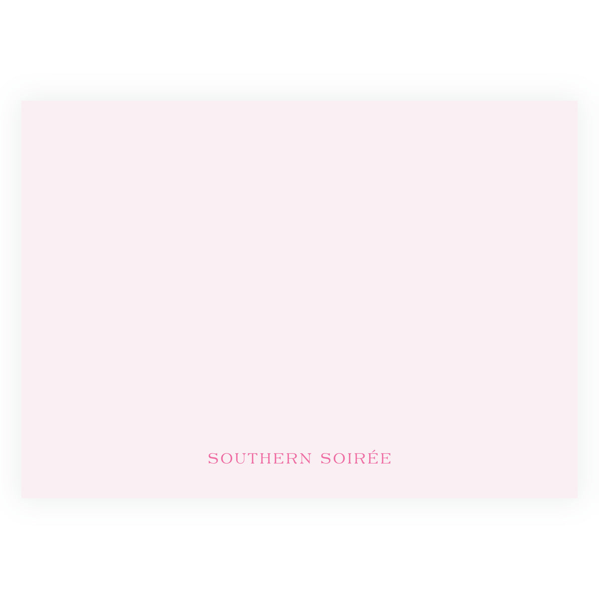 Grand Bow Frame Pink Landscape Personalized Christmas Photo Card