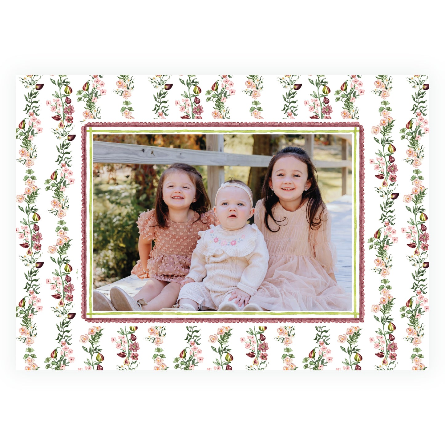 Figs and Just Florals with Frame Landscape