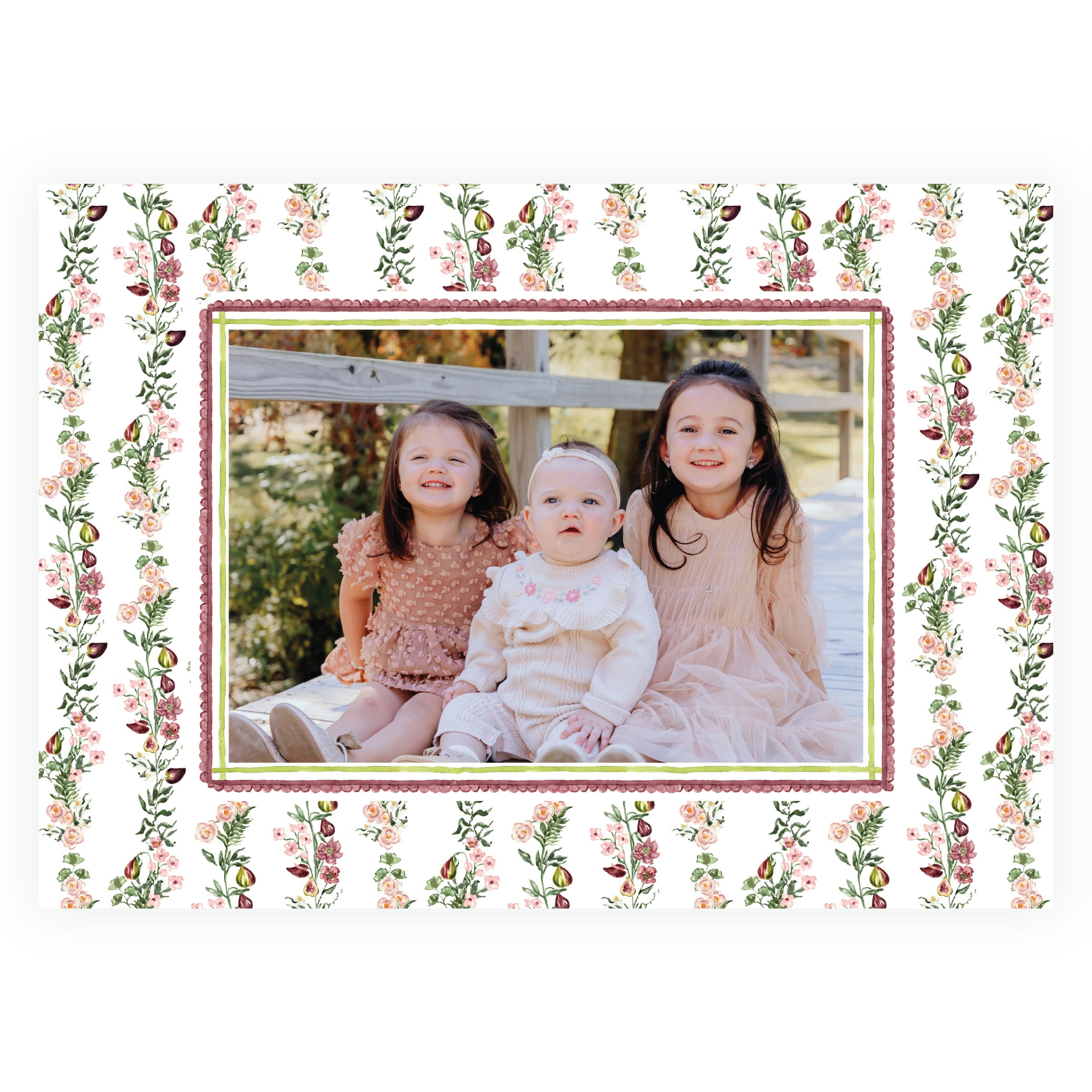 Figs and Just Florals with Frame Landscape