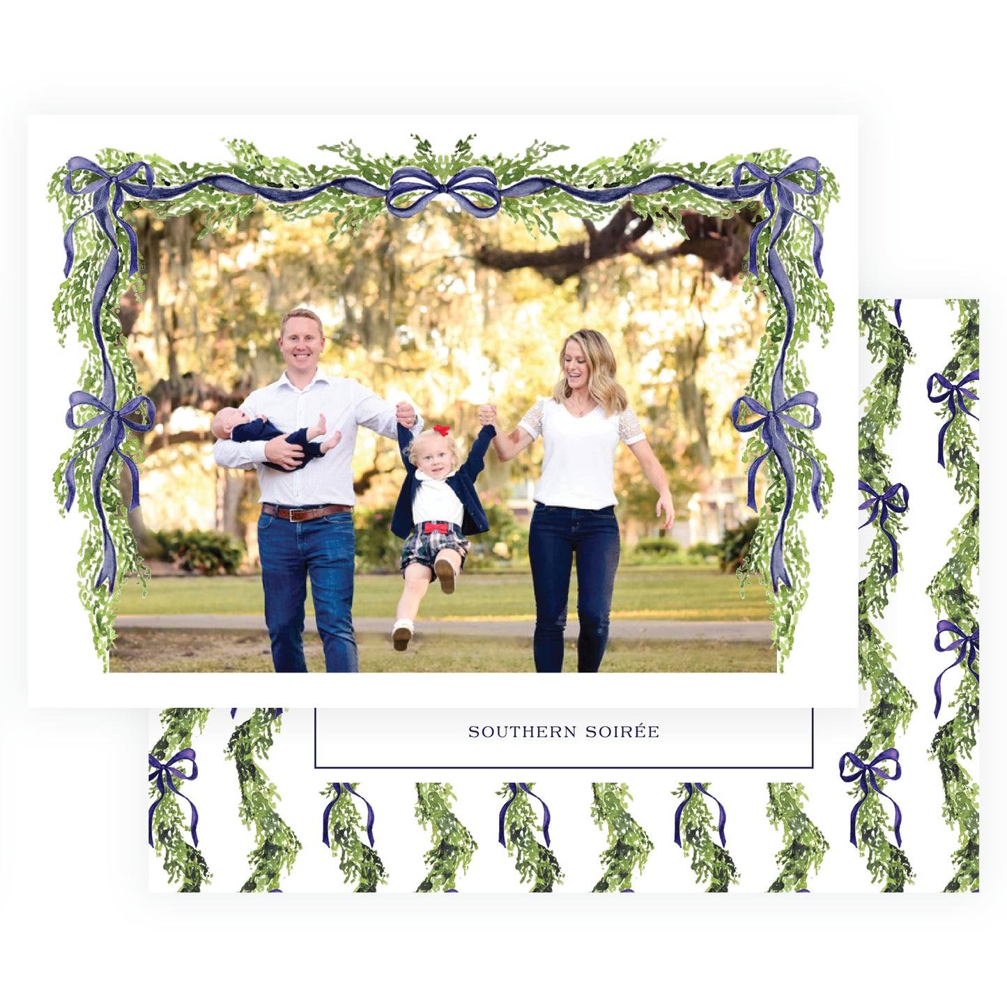 The Evergreen Garland Navy Landscape