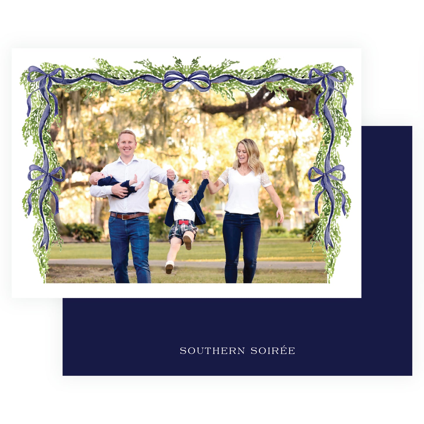 The Evergreen Garland Navy Landscape