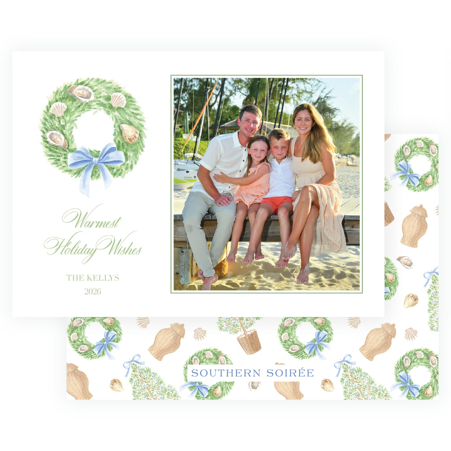 Seaside Noel Wreath Landscape