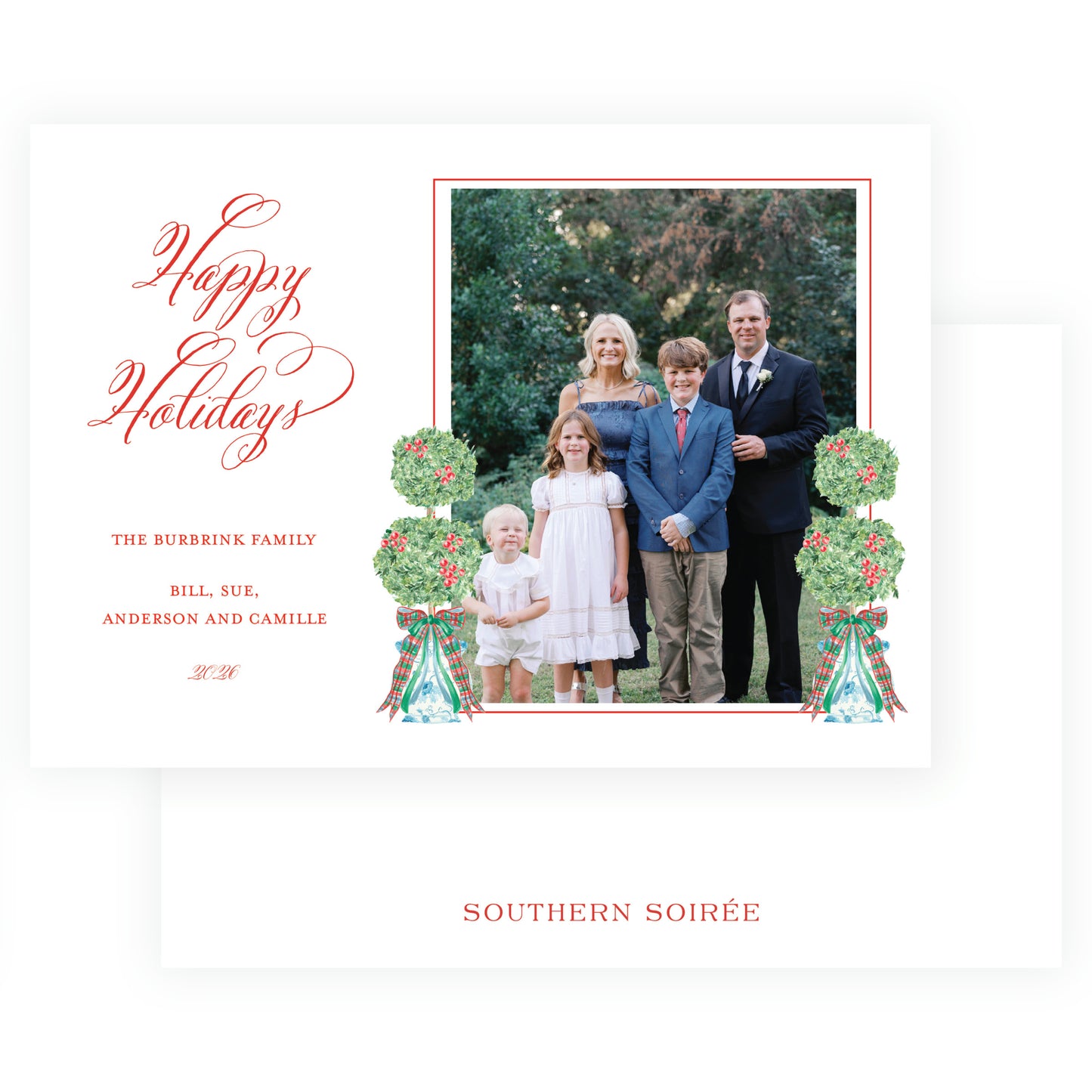 Christmas Plaid Topiary