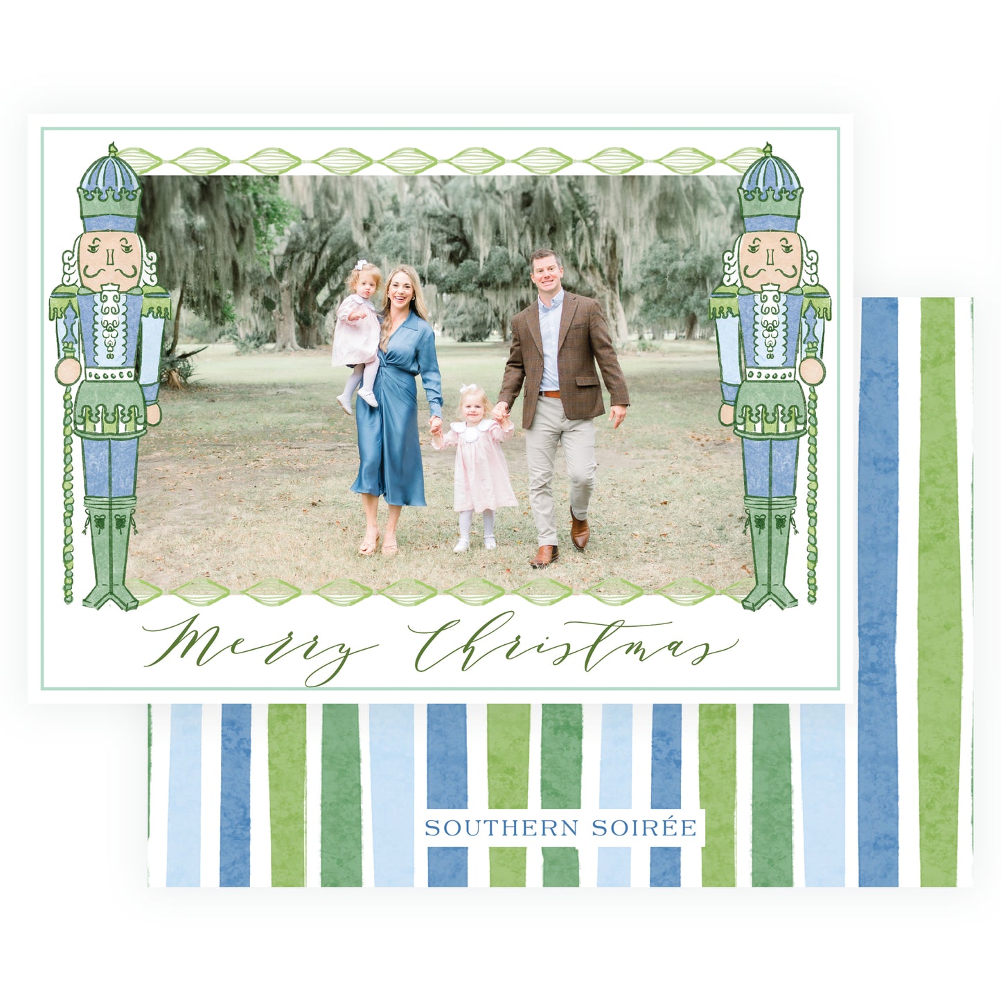 Southern Nutcracker Green & Blue Landscape