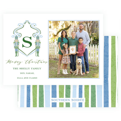 Southern Nutcracker Crest with Monogram Landscape