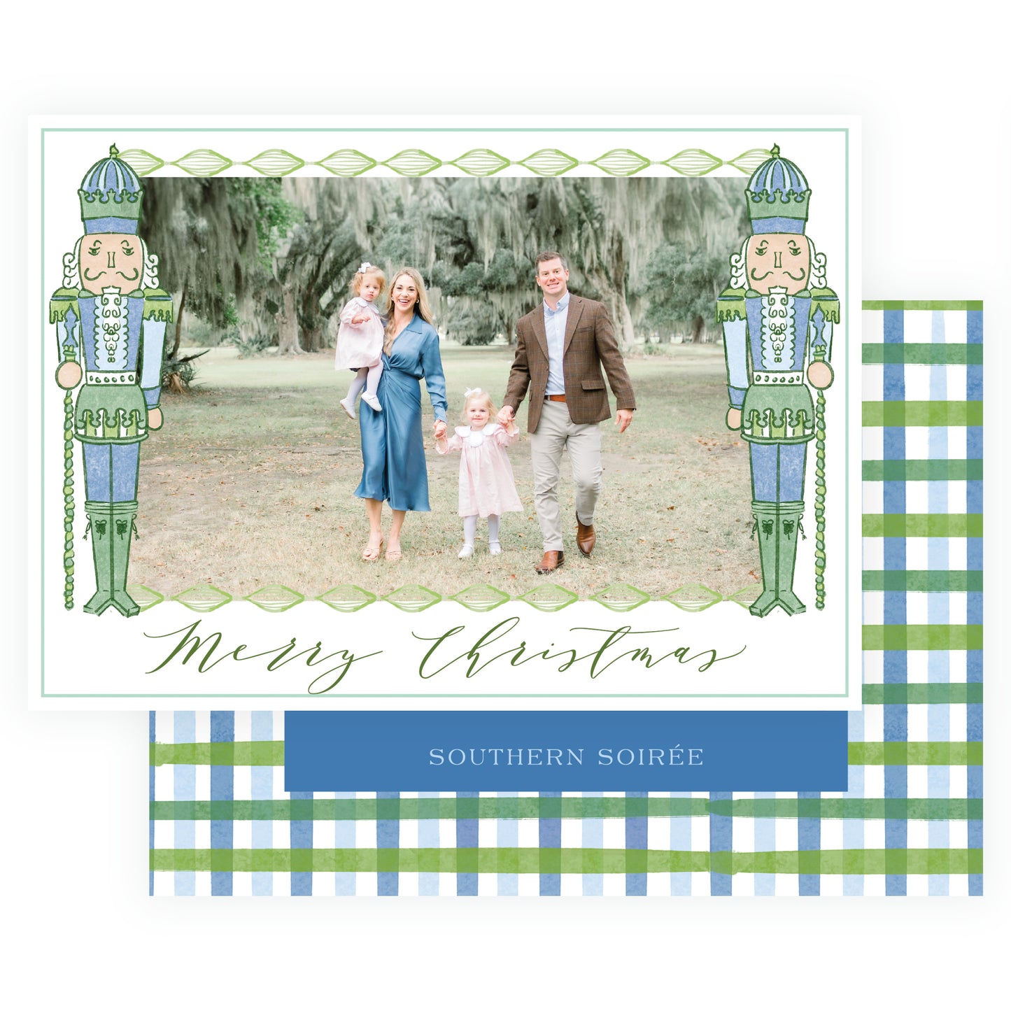 Southern Nutcracker Green & Blue Landscape