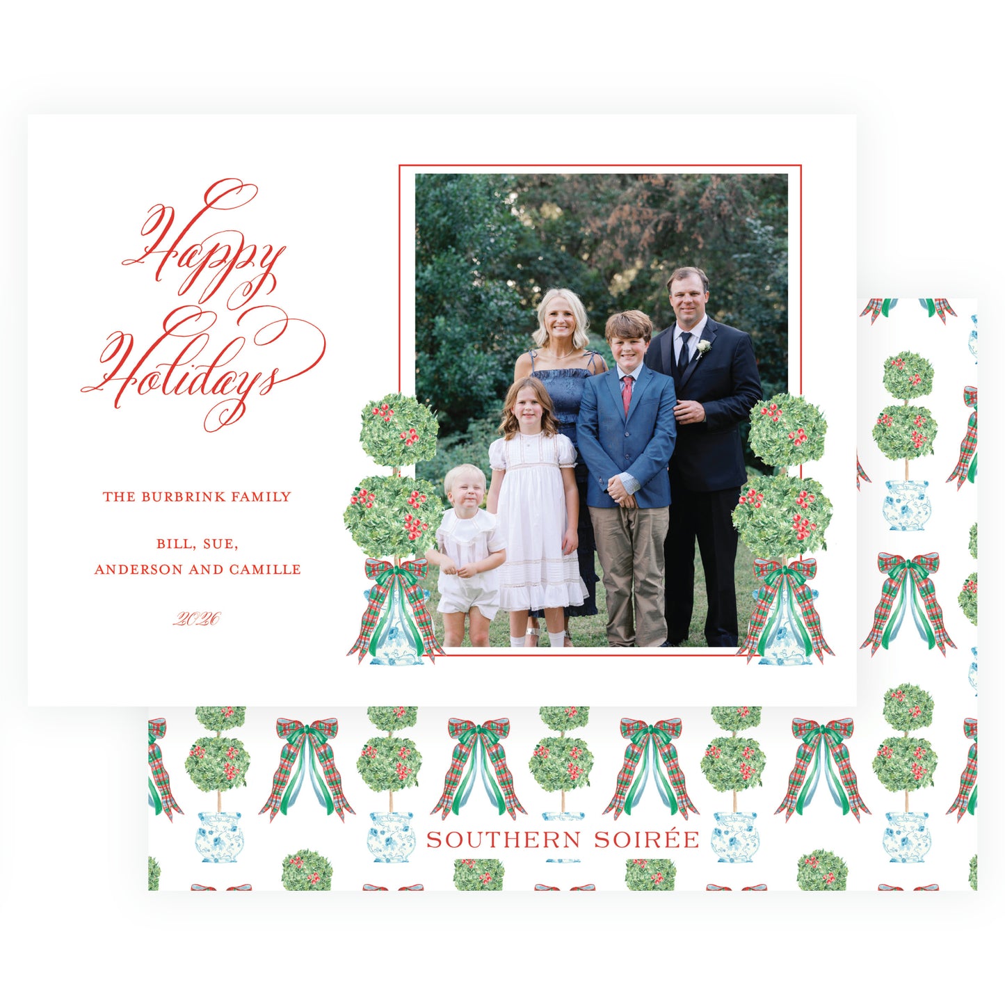 Christmas Plaid Topiary