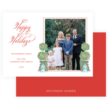 Christmas Plaid Topiary