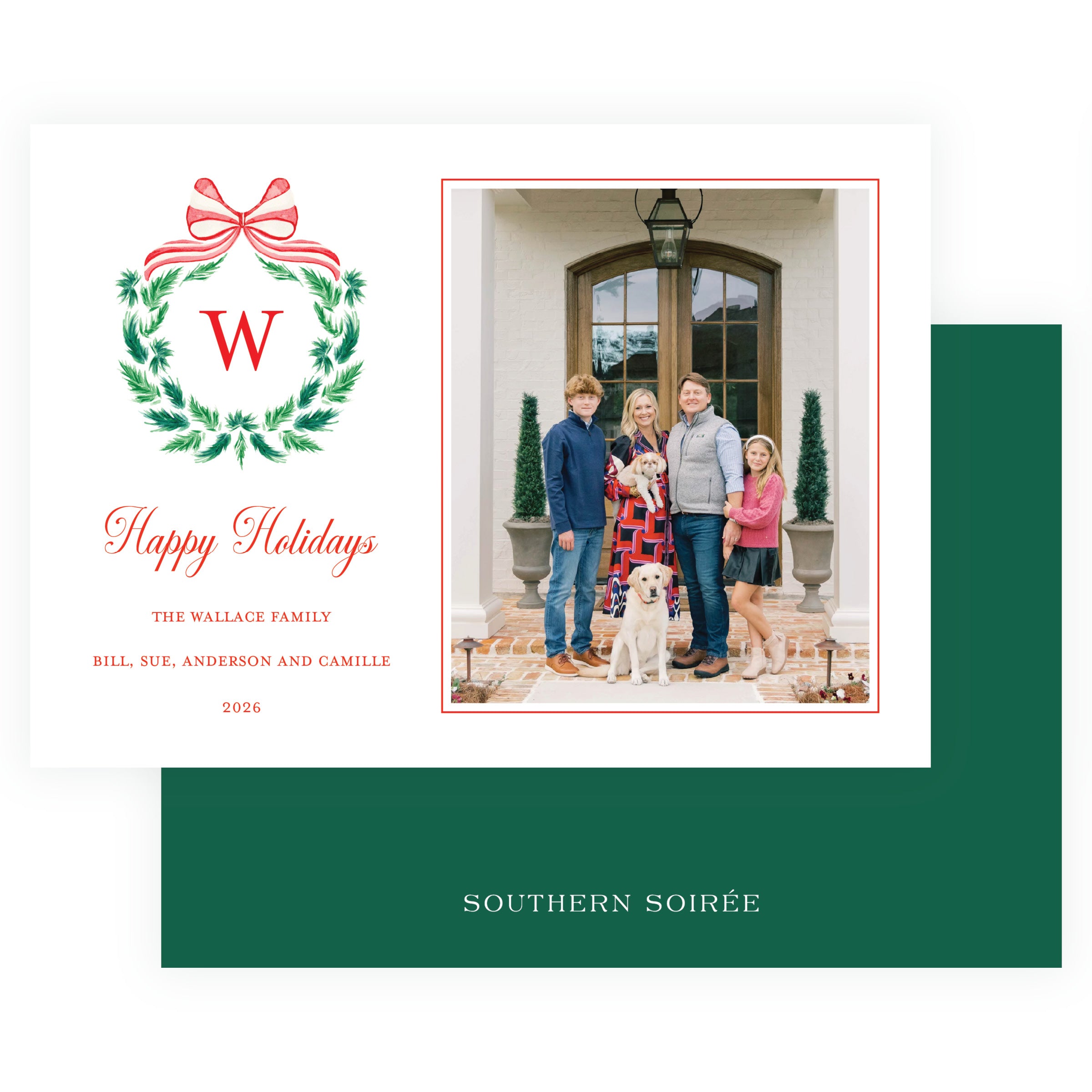 Candy Cane Wreath Landscape