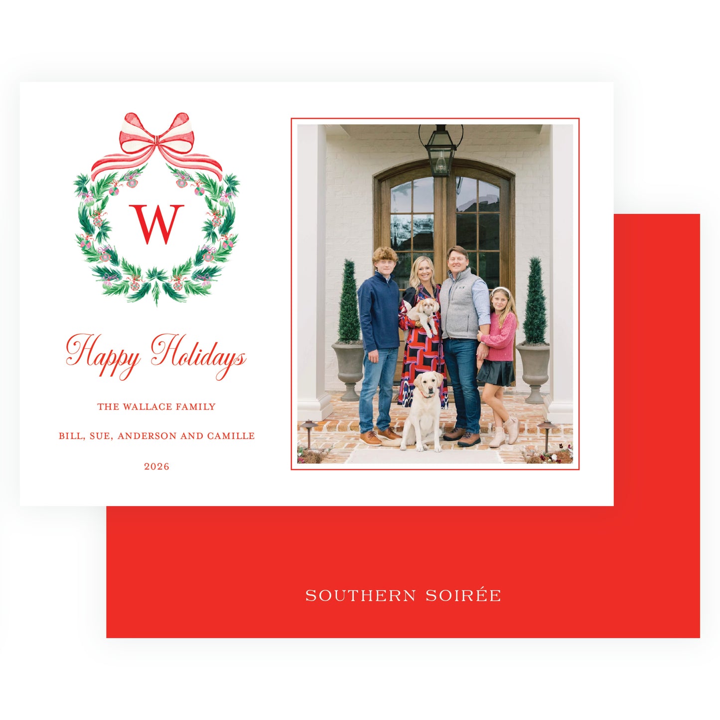 Candy Cane Wreath Landscape